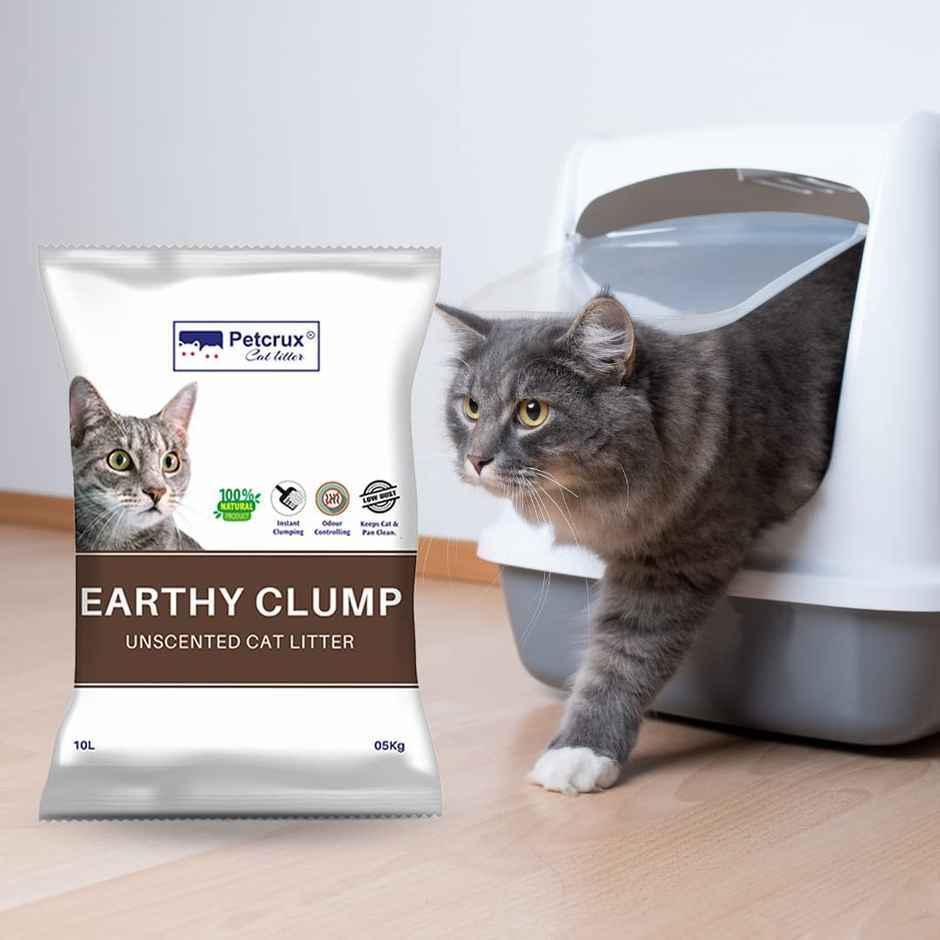 Petcrux Earthy Clump Lavender Scented Cat Litter, Dust Free Combo