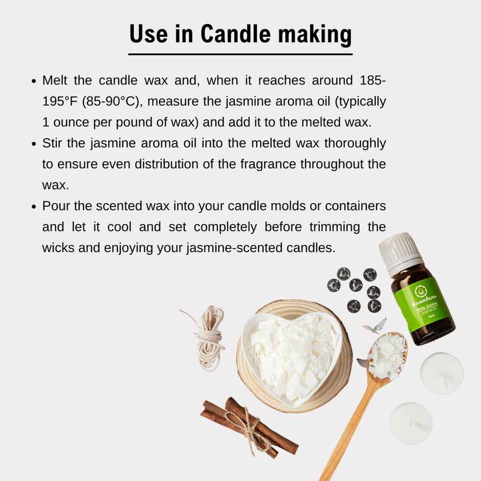 Asian Aura Diffuser Aroma Oils For Home Fragrance 10 ml White Jasmine