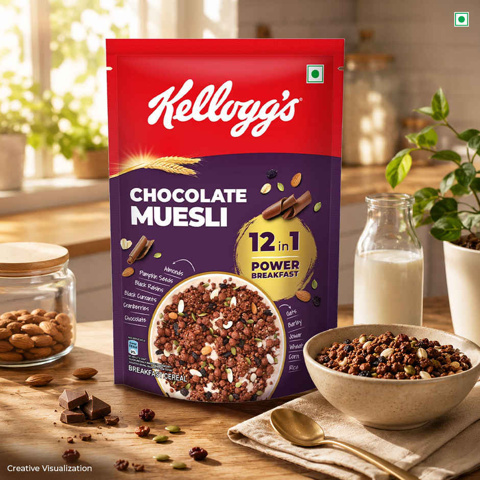 Kellogg's Chocolate Muesli | 12 In 1 Power Breakfast |No Maida No Palm Oil |India's Tastiest Muesli