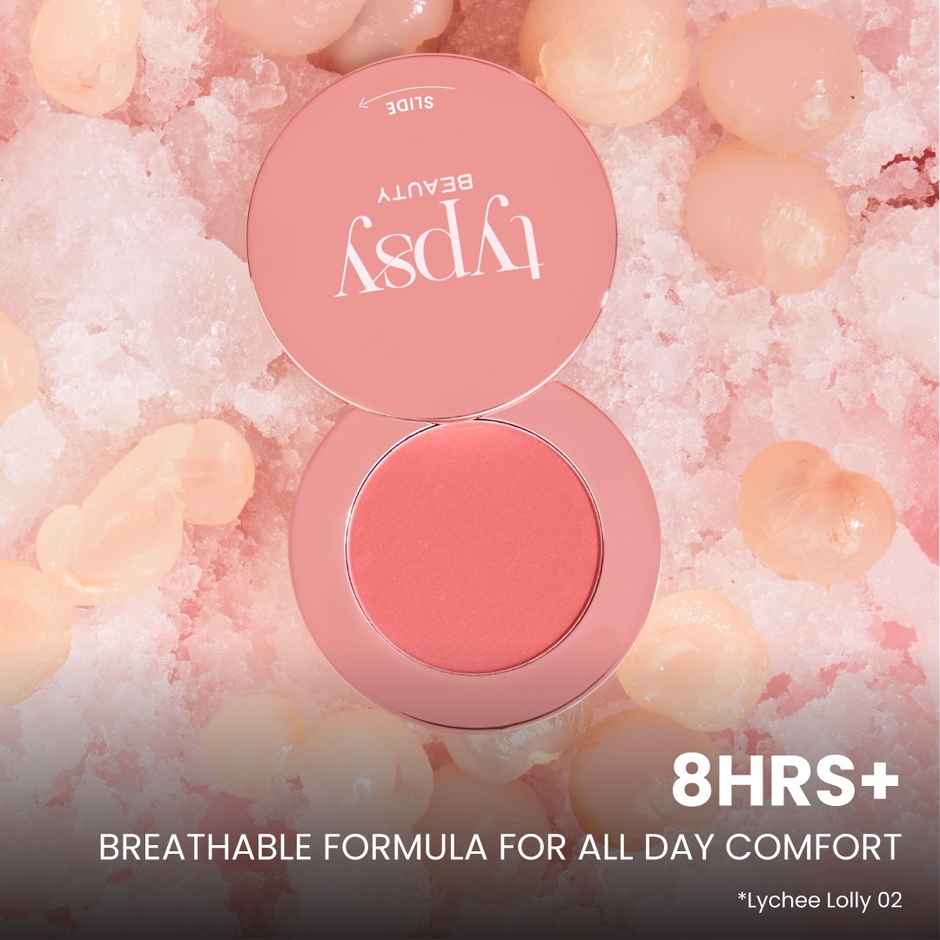 Typsy Beauty Ph-Antastic Color Adjusting Blush|Lychee Lolly 02|Flawless Finish|Featherlight