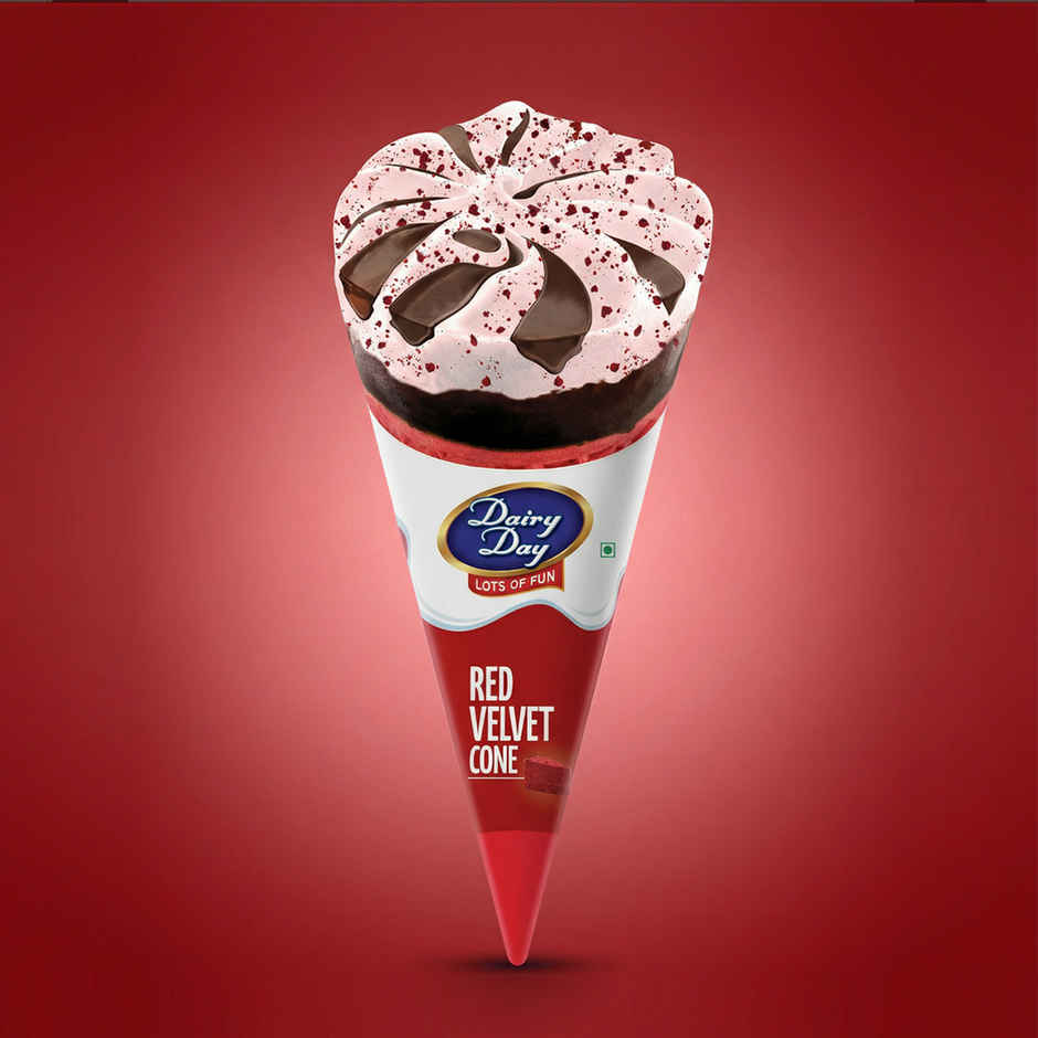 Dairy Day Red Velvet Ice Cream Cone Combo 