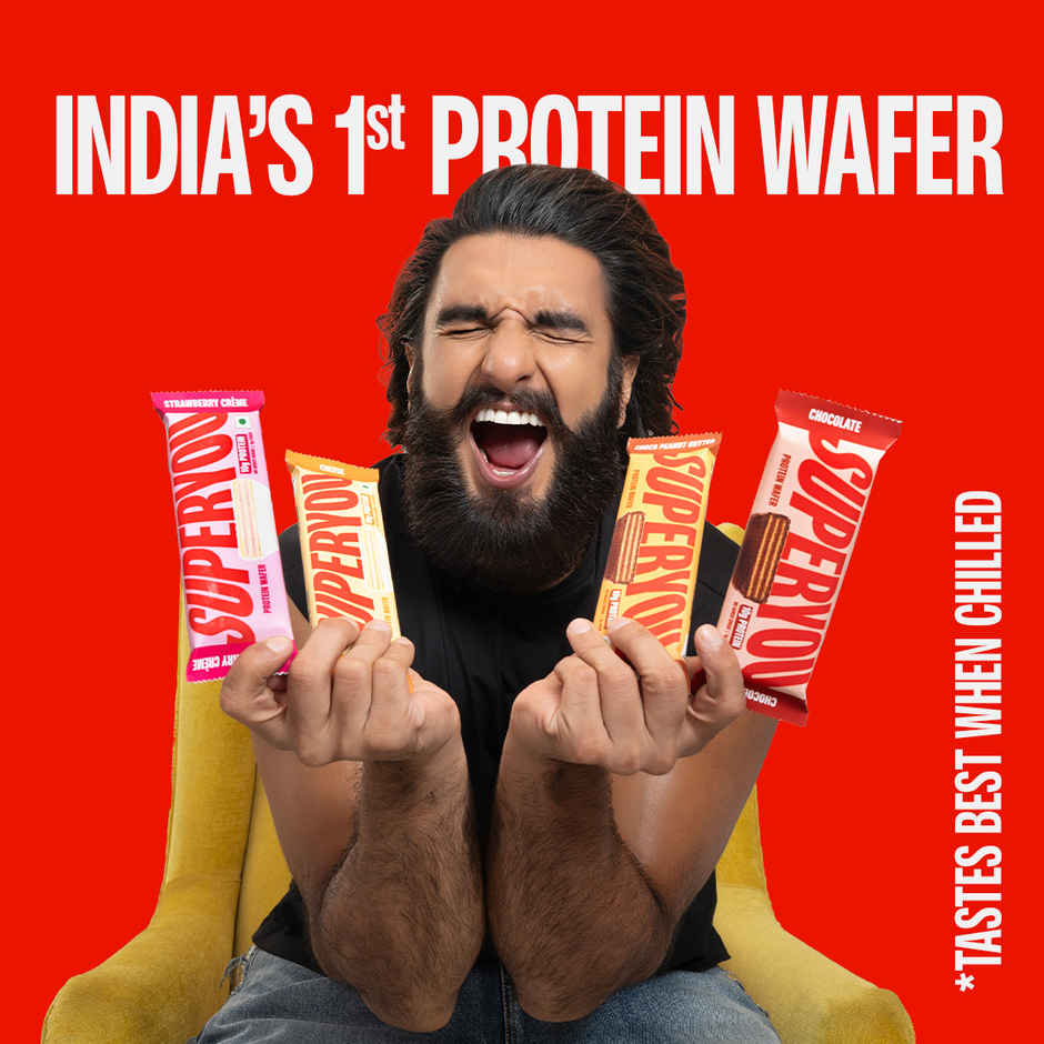 SuperYou 10g Protein Wafer Bar - Variety Pack (Made with Atta & Jowar. No Added Sugar.) (Pack of 5)