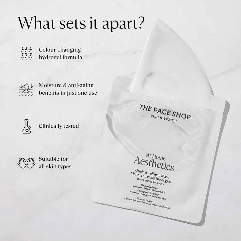 The Face Shop Original Collagen Face Mask with Vegan Collagen & Peptide Complex