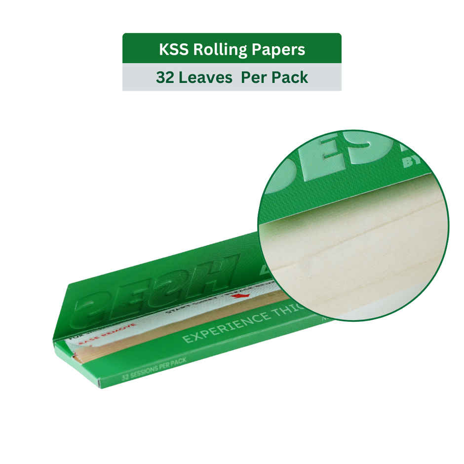 Sesh Brown Unbleached Rolling Paper KSS - 32 Leaves/Pack
