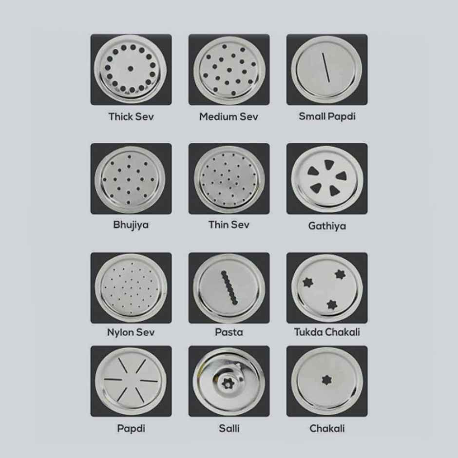 Wonderchef Chakli/Murukku Maker (12 Attachment)