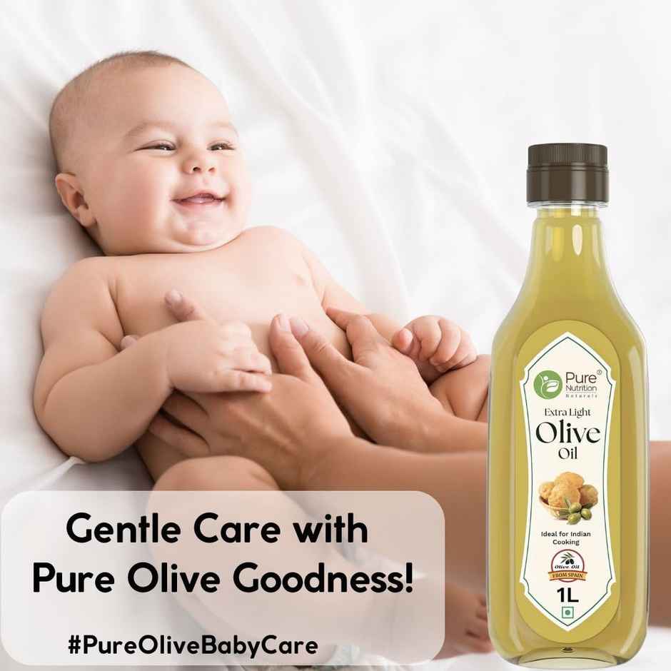 Pure Nutrition Olive Oil (Extra Light) | 100% Pure, Refined for Cooking |Frying, Baking & Daily Use