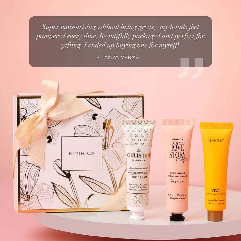 Kimirica Happy Holidays Gift Set | Luxe Hand Cream Trio for Gifting & Self-Care | Limited Edition