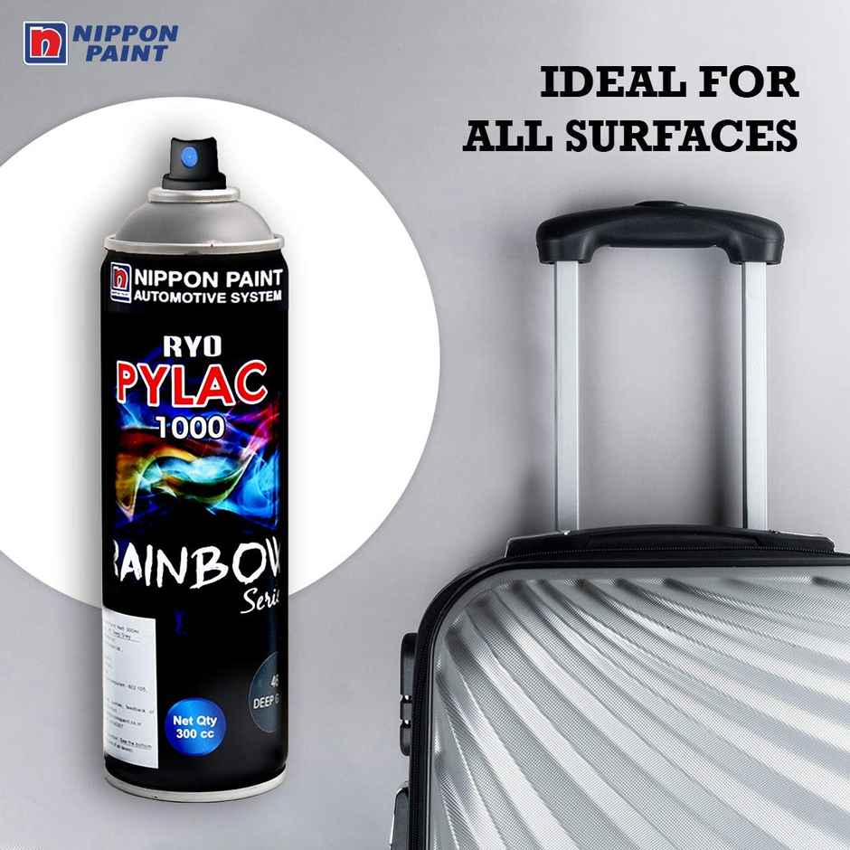 Nippon Paint Pylac 1000 Acrylic Multi-Purpose Spray Paint Matt White Color for Car, Bike, Home