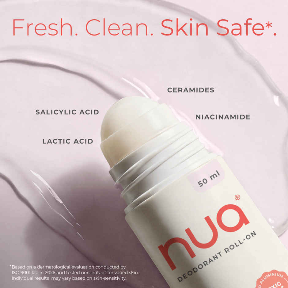 Nua Deodorant Roll-On Rose and Raspberry