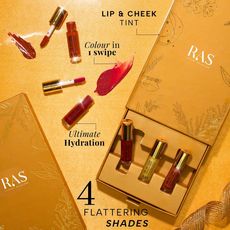 Ras Luxury Skincare Tinted Lip Balm Miniature Set | Giftset for Women