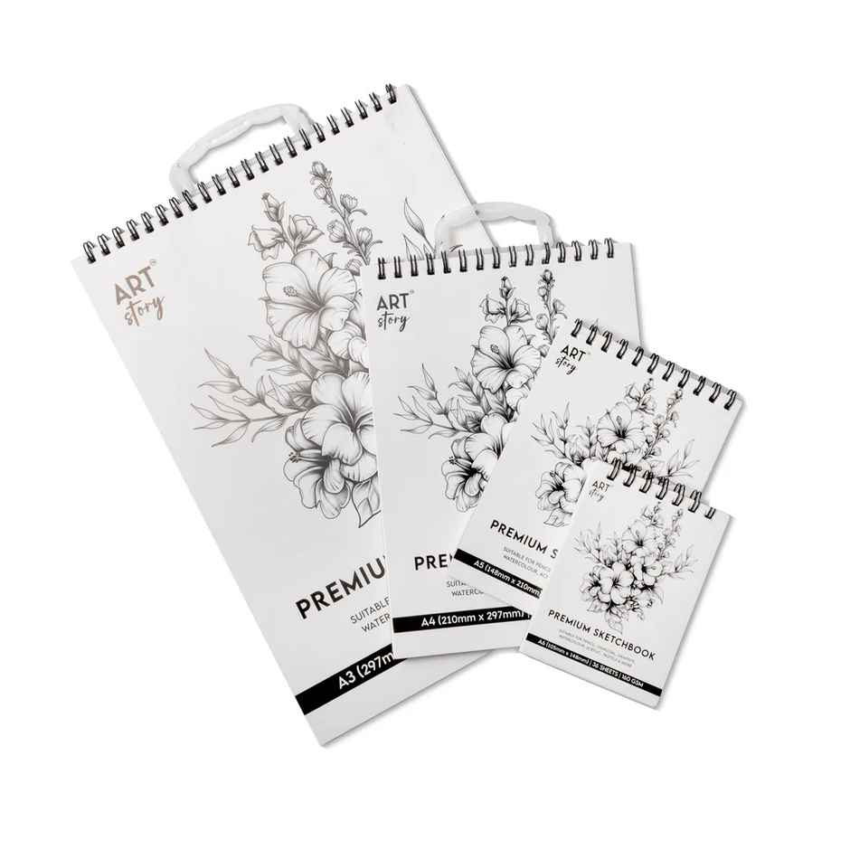 Itsy Bitsy Premium Sketchbook Top Wiro With Hanger A5 160gsm 36 Sheets