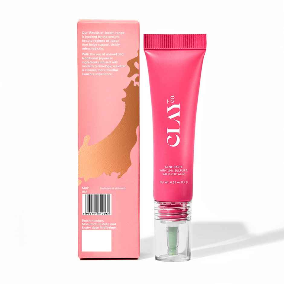 ClayCo Acne Paste With 10% Sulfur & Salicylic Acid