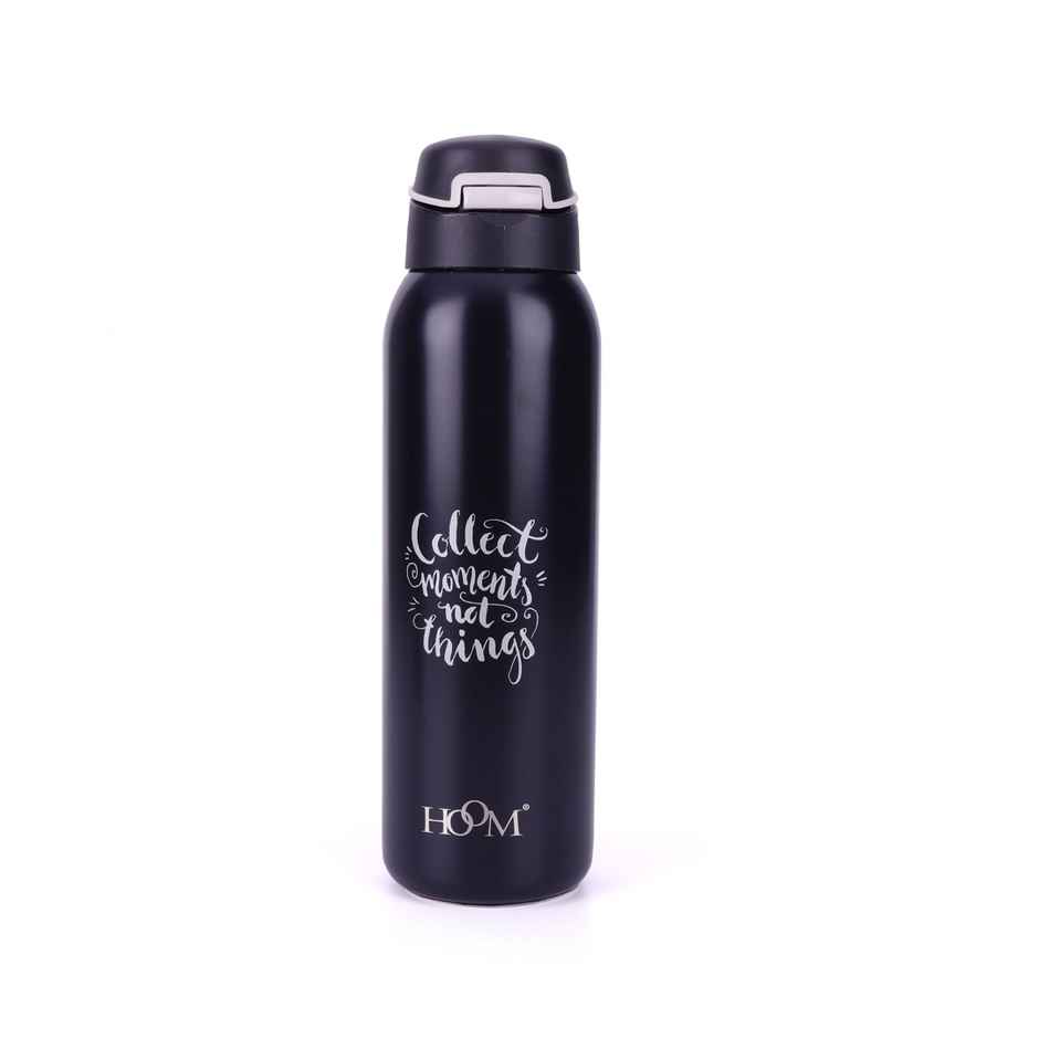 Hoom 304 Stainless Steel Vacuum Insulated Straw Sipper Bottle | 600 ml | Assorted