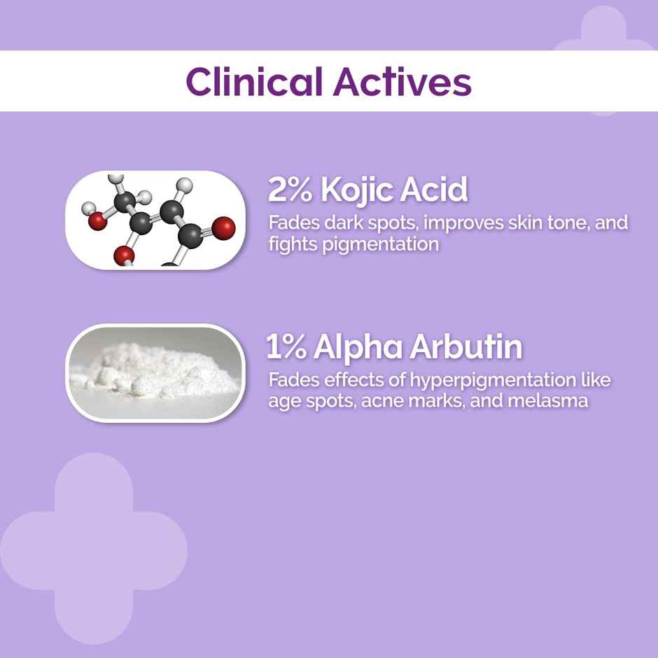 The Derma Co 2% Kojic Acid Face Serum for Dark spots reduction, Pigmentation & Blemishes