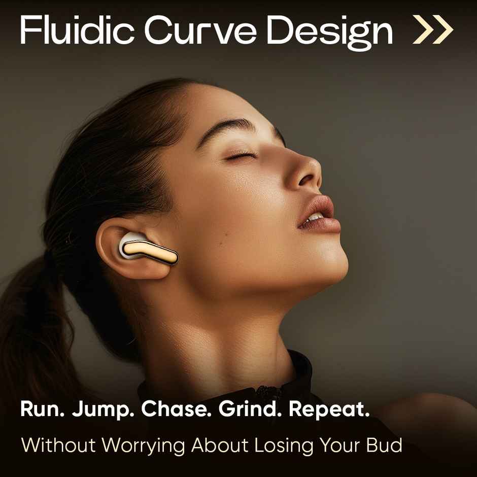 Mivi DuoPods i6 TWS | Engineered for Athletes | 13 mm Bass | 55H Playtime | Beige | True Wireless