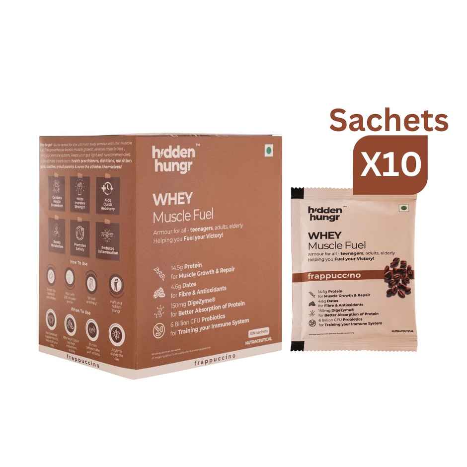 Hidden Hungr Whey Protein Muscle Fuel- Frappuccino