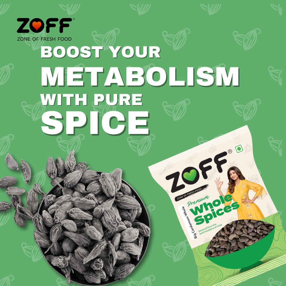 ZOFF Big Cardamom Whole - Badi Elaichi