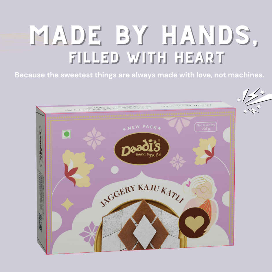 Daadi's Jaggery Kaju Katli