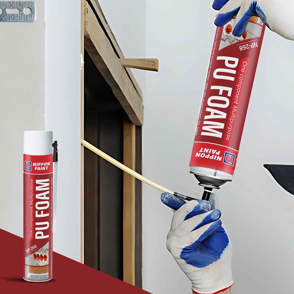 Nippon Paint PU Foam 750ml | Fills Gaps & Cracks | Ideal for AC Holes, Windows & Doors