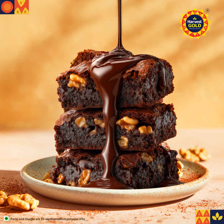 Harvest Gold Walnut Brownie | Bakery Delight
