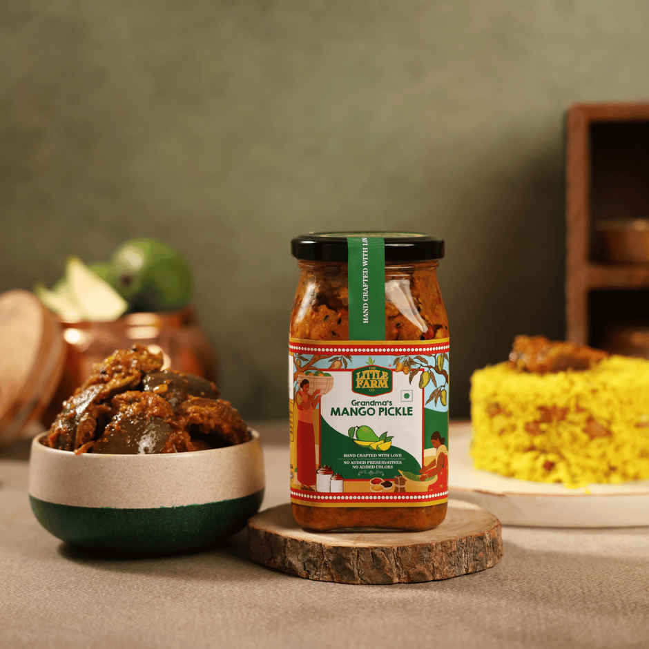 The Little Farm Co. Mango Pickle | Achaar | Made in less oil (400g)