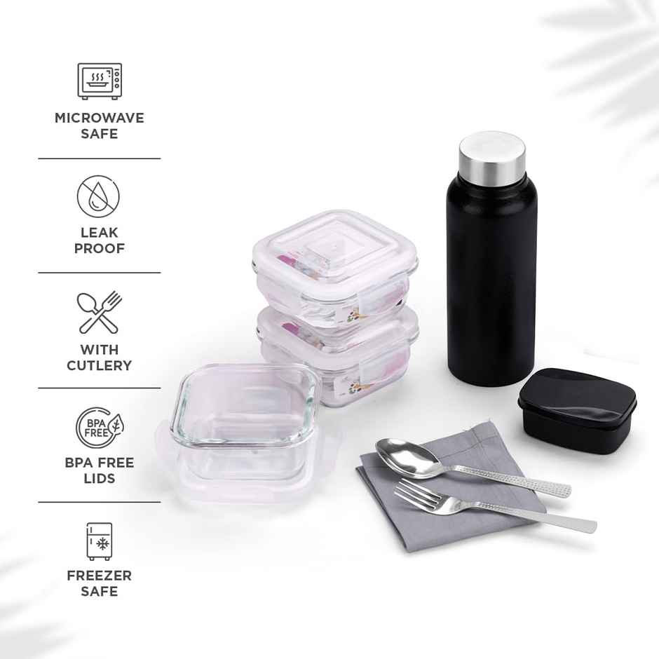 Oliveware Crystal Lunch Box - Black