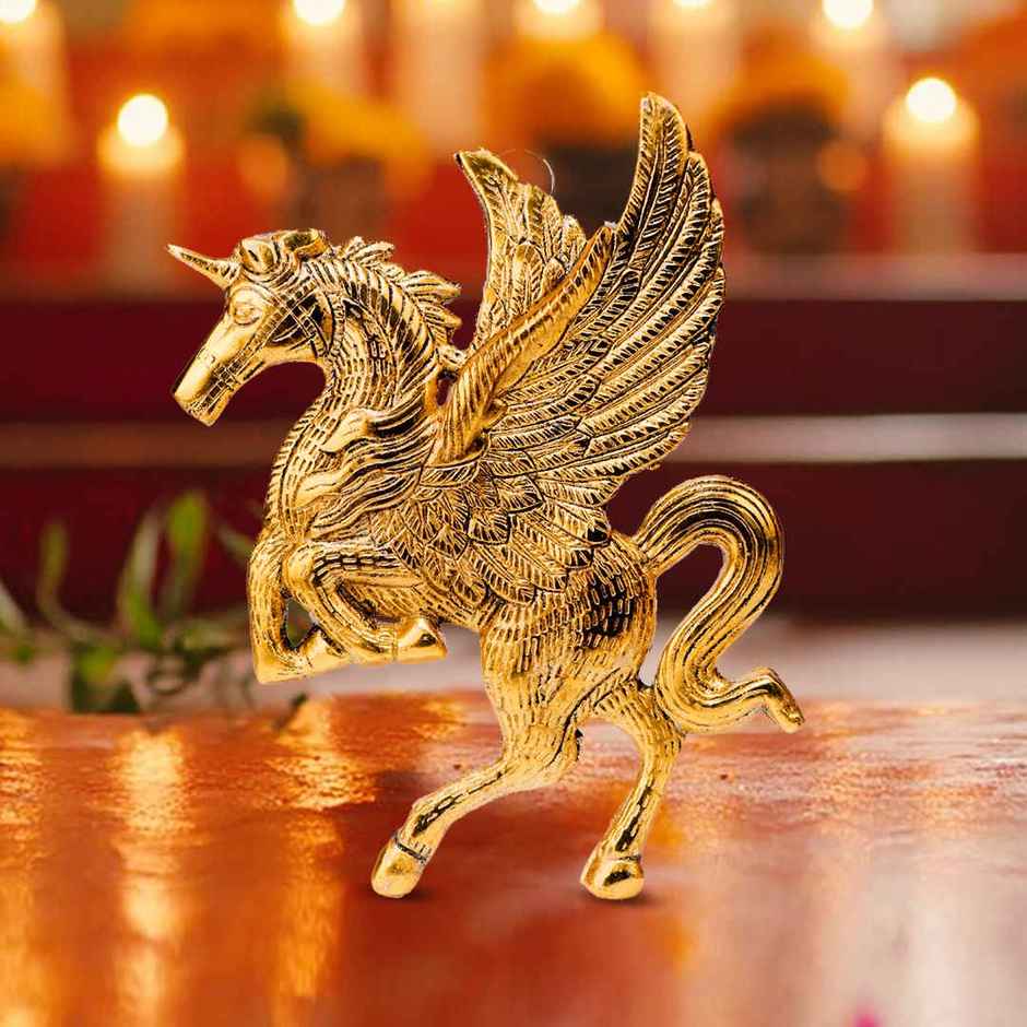 Flying Horse Pegasus | Gold Polish | Devnidhi