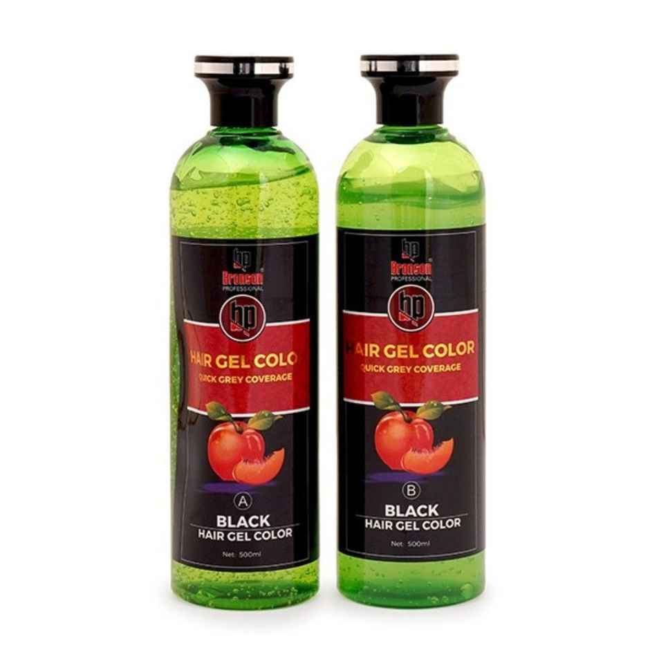 Bronson Professional Fruit Vinegar Gel Hair Colour Dye | Natural Black