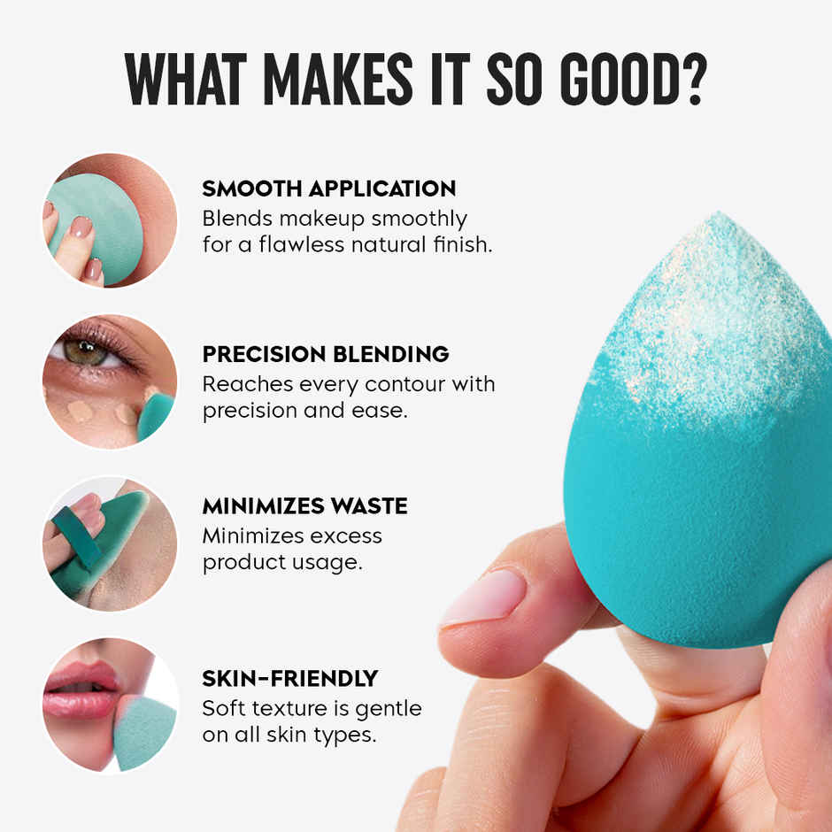 Gleva Reusable Beauty Blender Set with Jar, Foundation Concealer Makeup Sponges Puff for Women