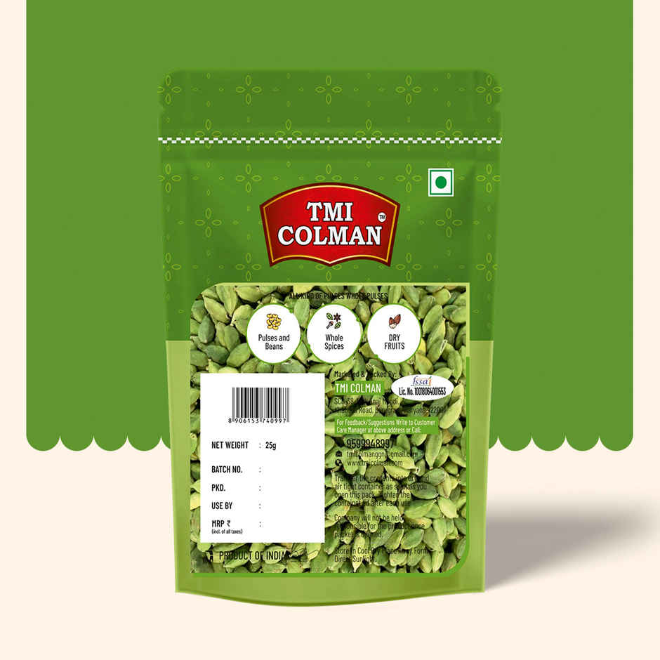 TMI COLMAN Green Cardamom | Elaichi 