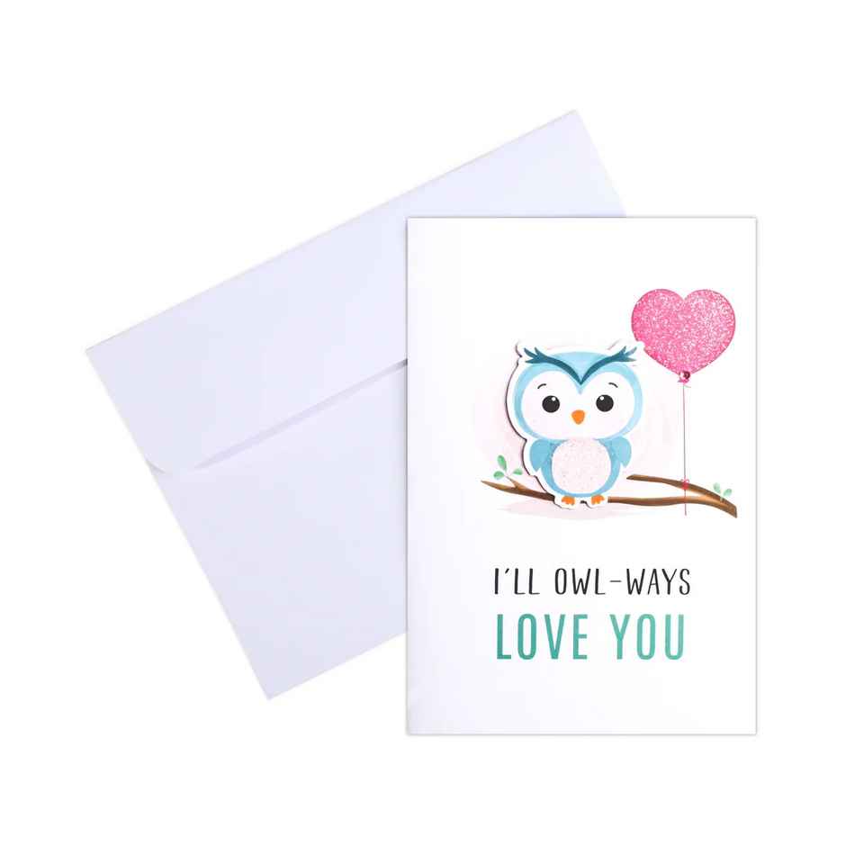 Itsy Bitsy Greeting Card & Envelope Love You Latte 4 x 6 Inch 2 Pc Pb Lb