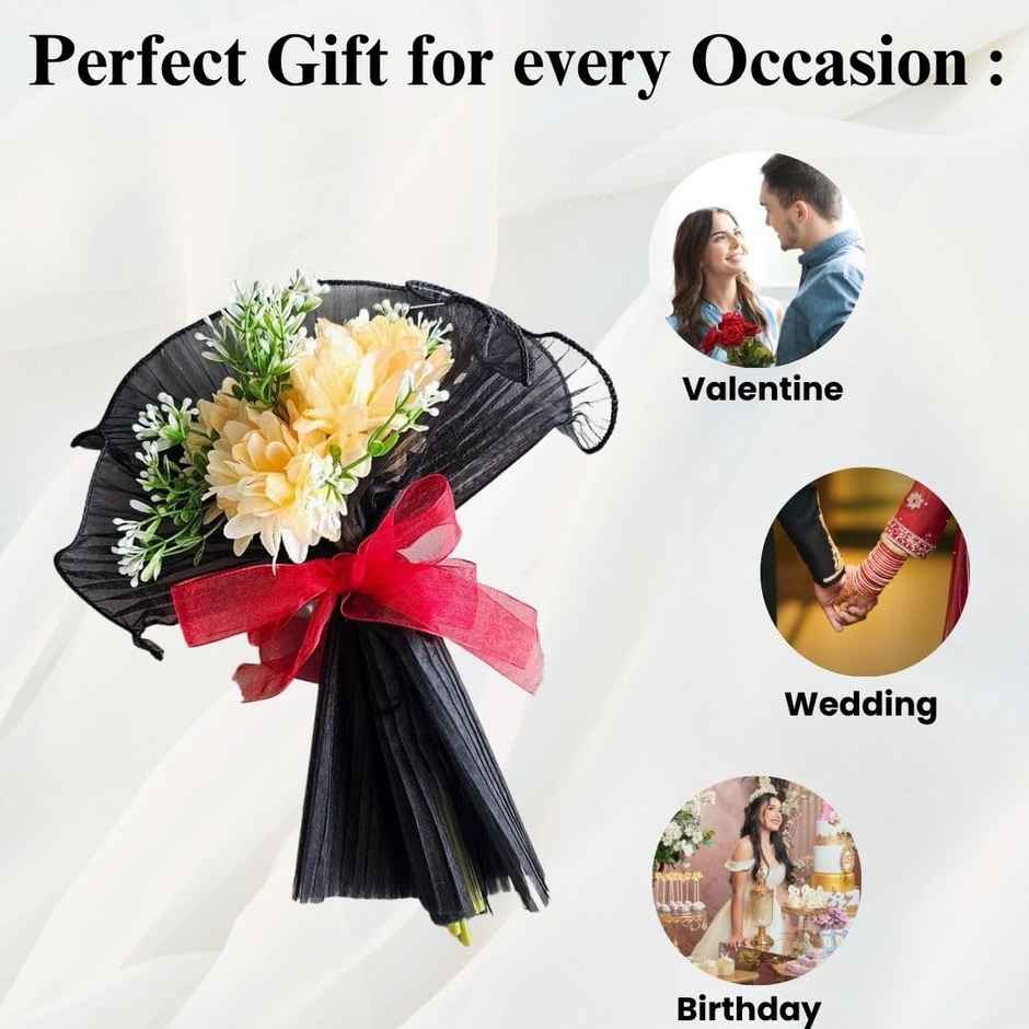 Artificial Dahlia Flower Bouquet | Satyam Kraft