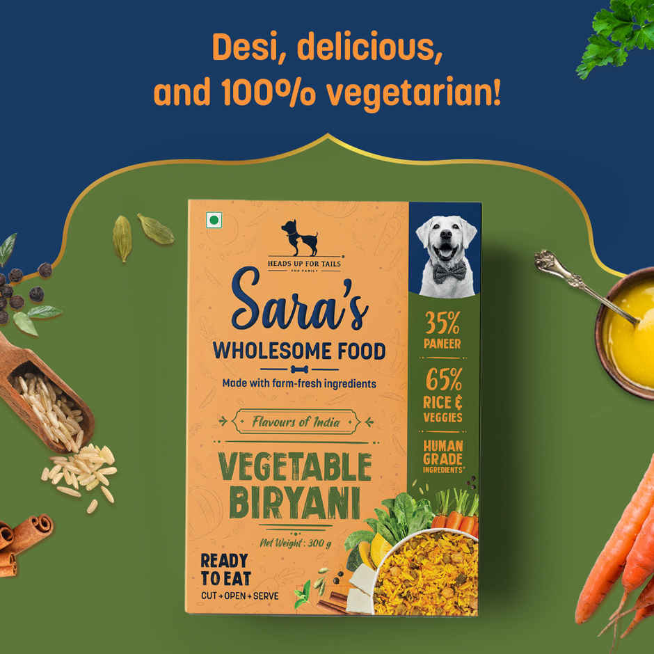HUFT Sara's Wholesome Flavours Of India Vegetable Biryani Dog Wet Food