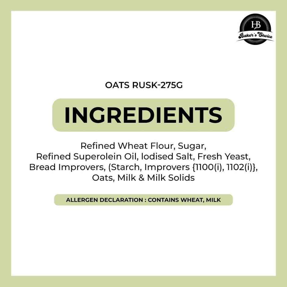 HB Bakers Choice Oats Rusk