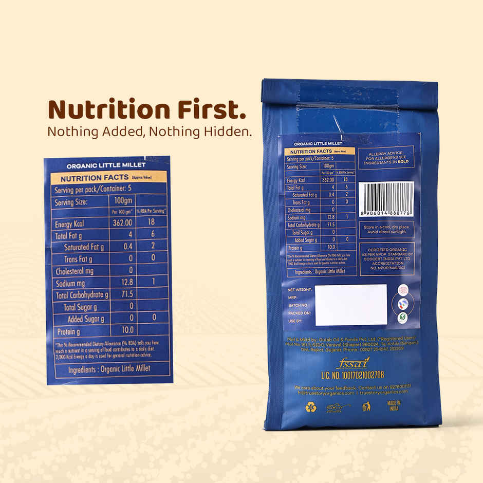 True Story Organic Little Millet