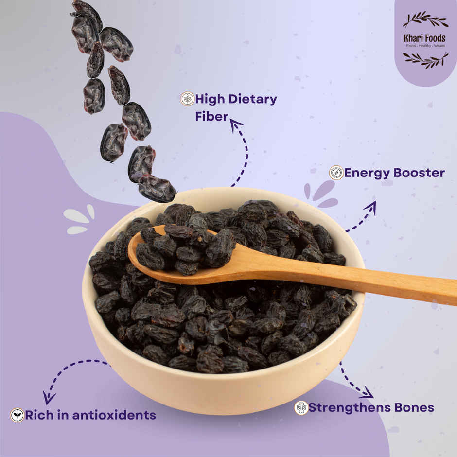 Khari Foods Black Raisins Dried