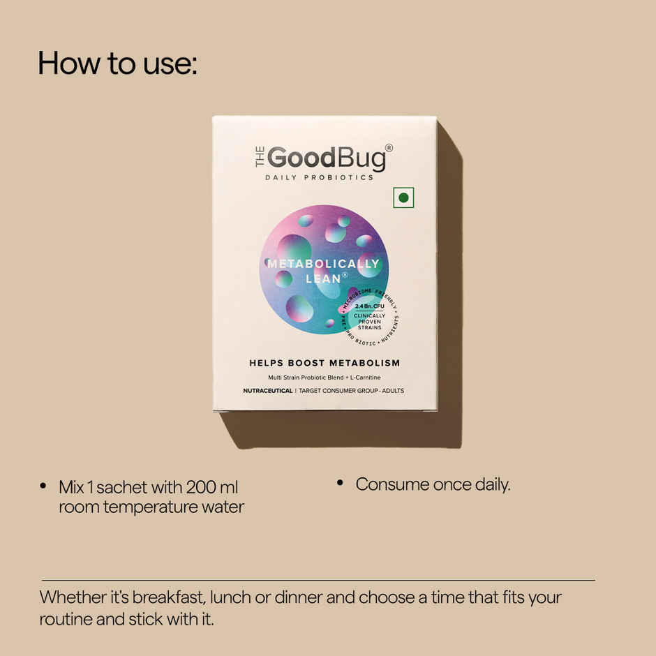 The Good Bug Metabolically Lean Daily Probiotics | Weight Management Support
