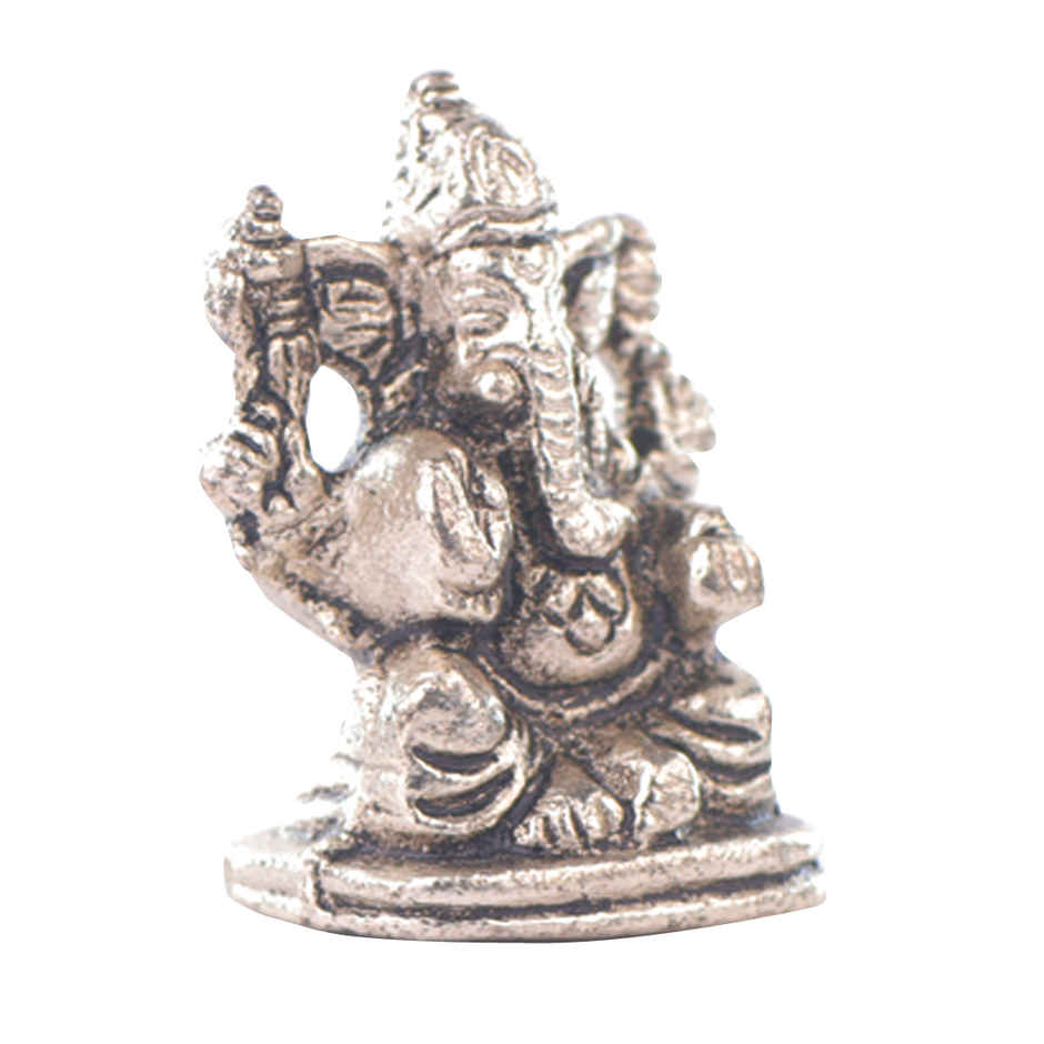 Ganesh Ji Idol in Gold Polish | Small Size | Devnidhi