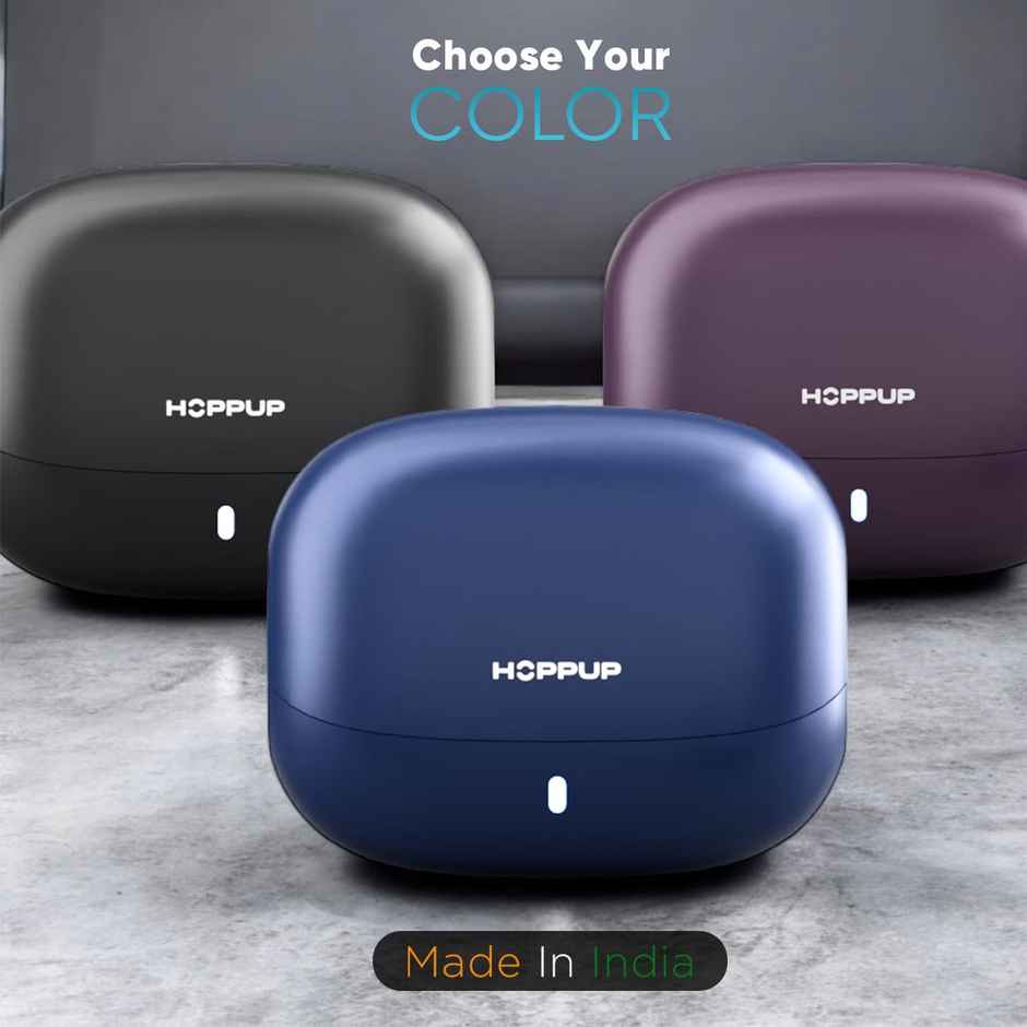 Hoppup Airdoze Rebellion Earbuds With 4 Mic Enc,13Mm Drivers, 50H Playtime(Blue,Grey,True Wireless)