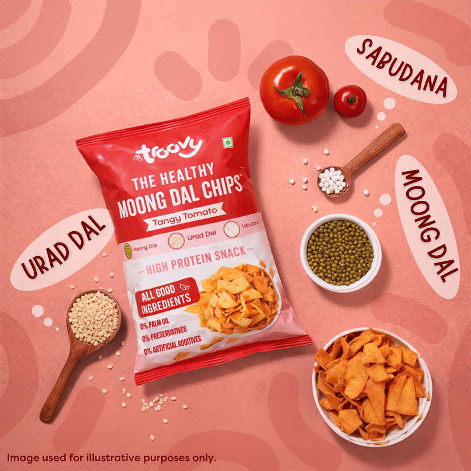 Troovy High Protein Moong Dal Chips | No Palm Oil