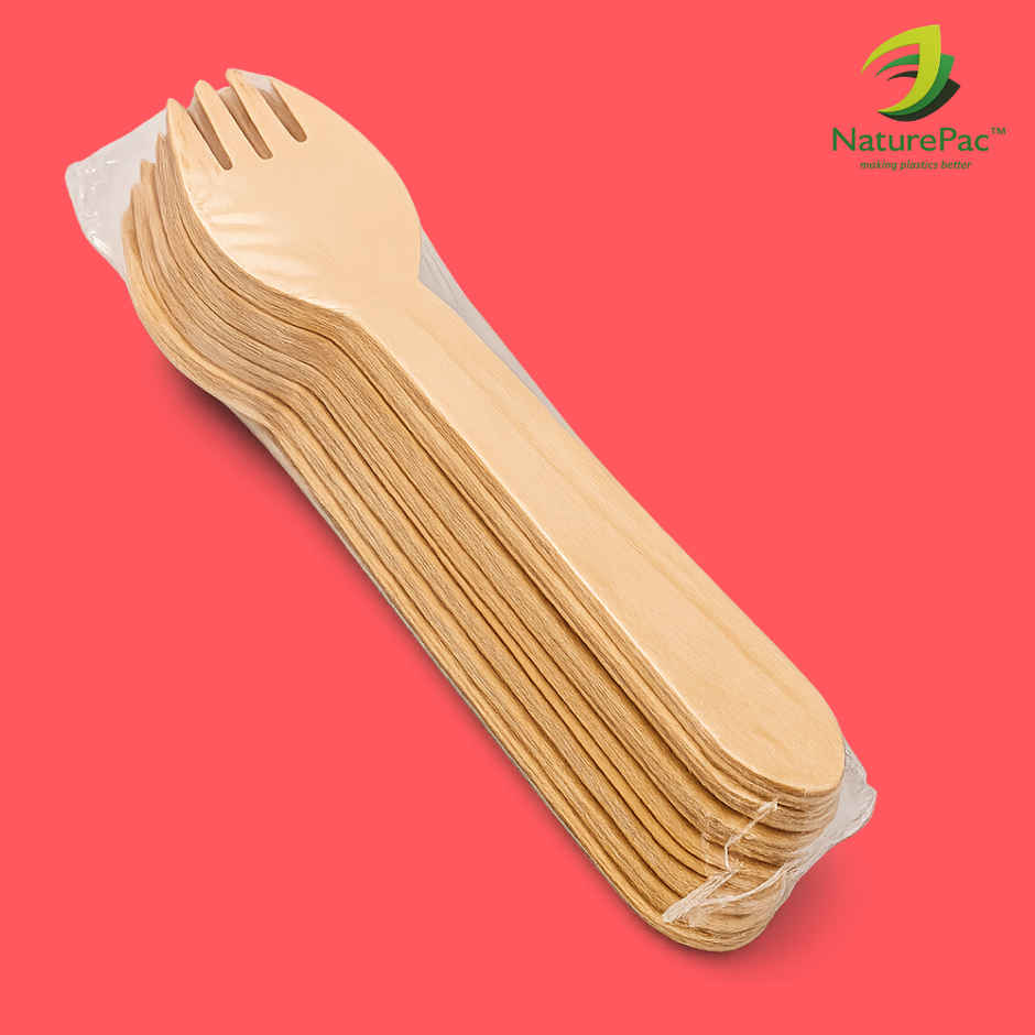 Naturepac Wooden Spork | 160 mm | 25 pcs