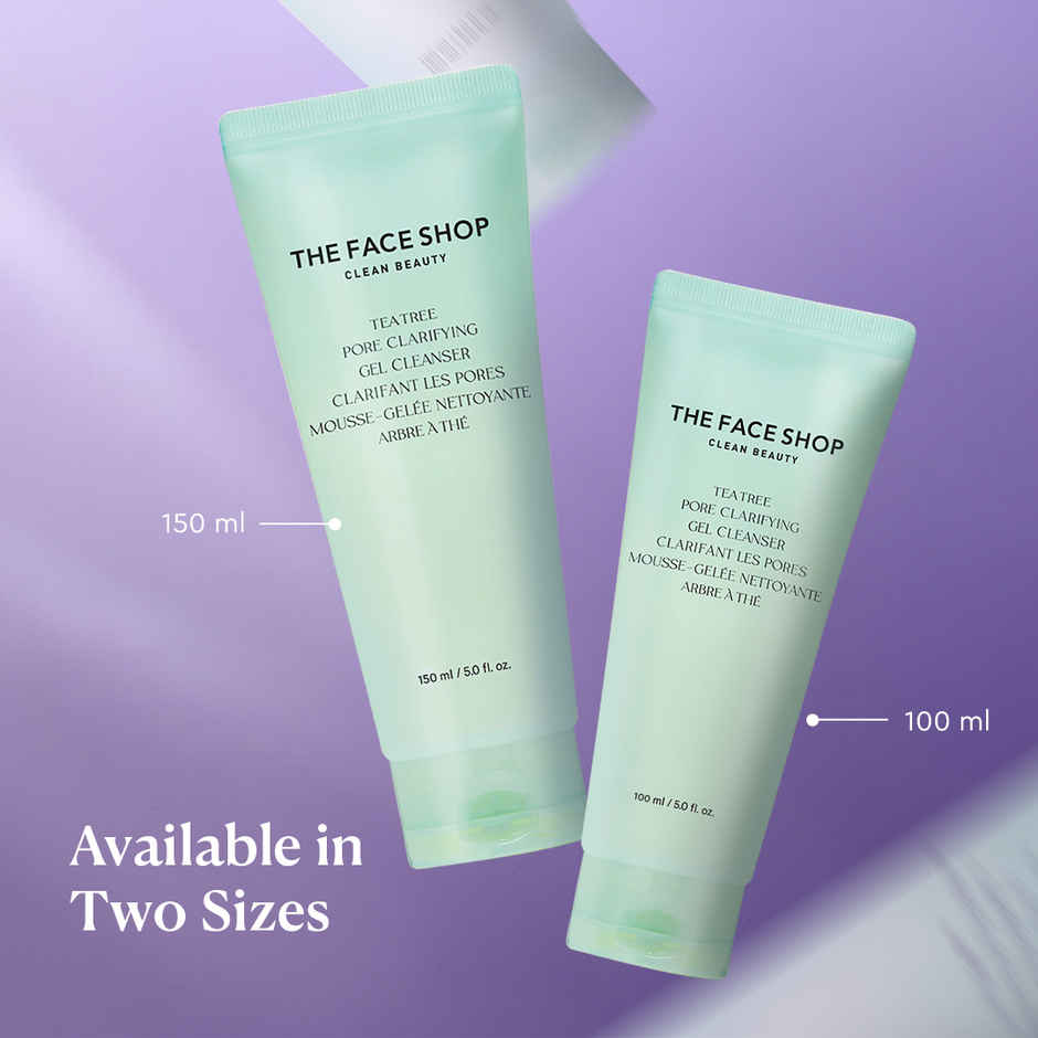 The Face Shop Tea Tree Pore Clarifying Gel Cleanser with Salicylic Acid++, AHA, PHA