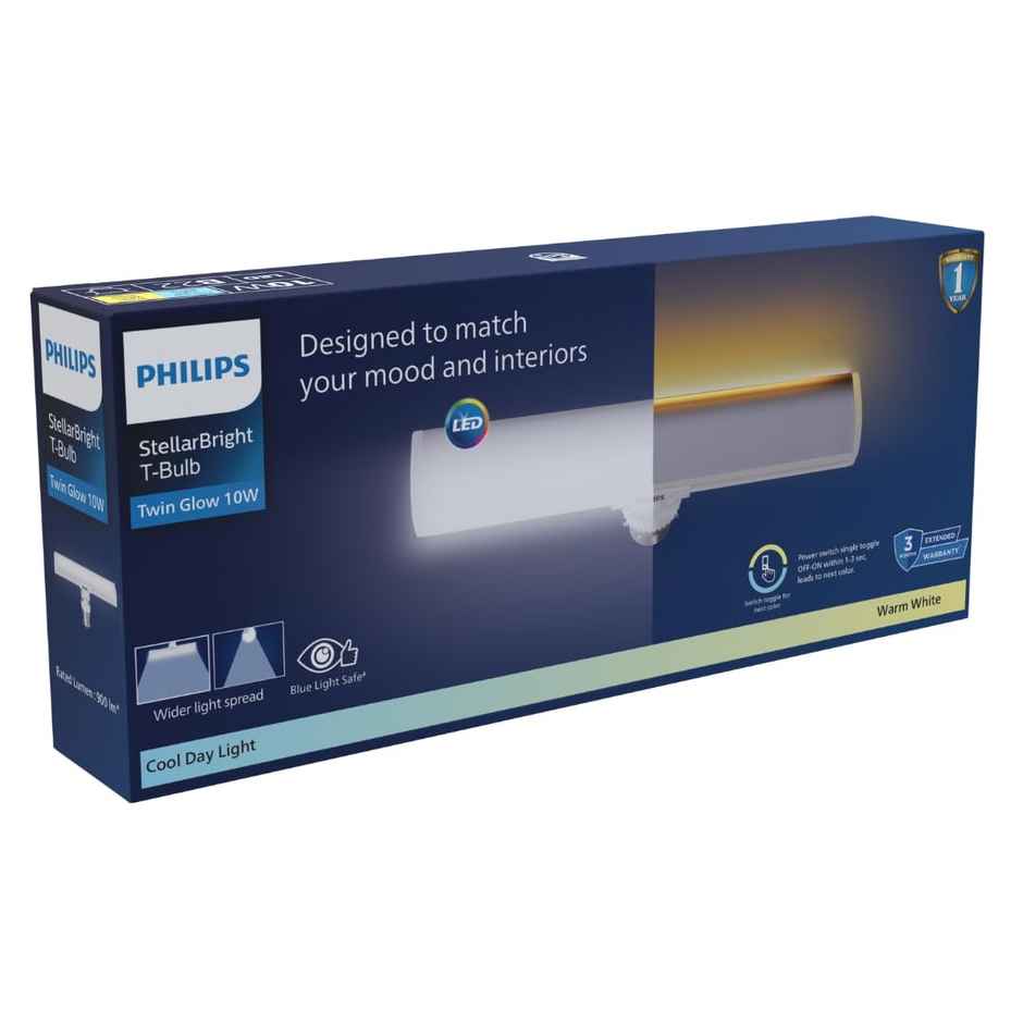 Philips Lighting 10W T-Bulb B22 Twin Glow