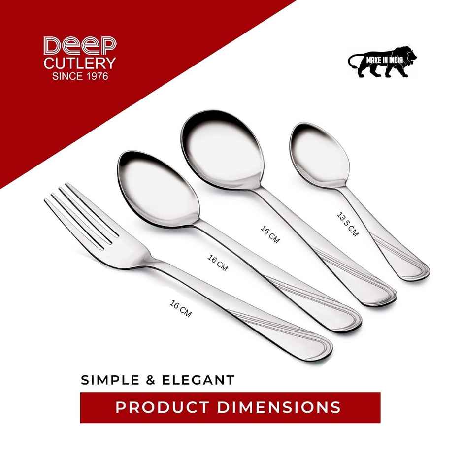 Deep Cutlery Tarang 25Pcs Table Stand Mini