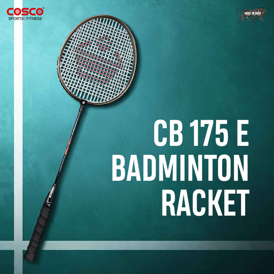 Cosco Cb 175E Aluminium Badminton Racket & Full cover | Multicolor