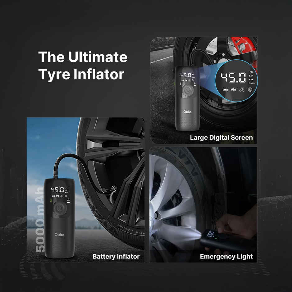 Qubo Smart Tyre Inflator |Cars & Bikes from Hero Group