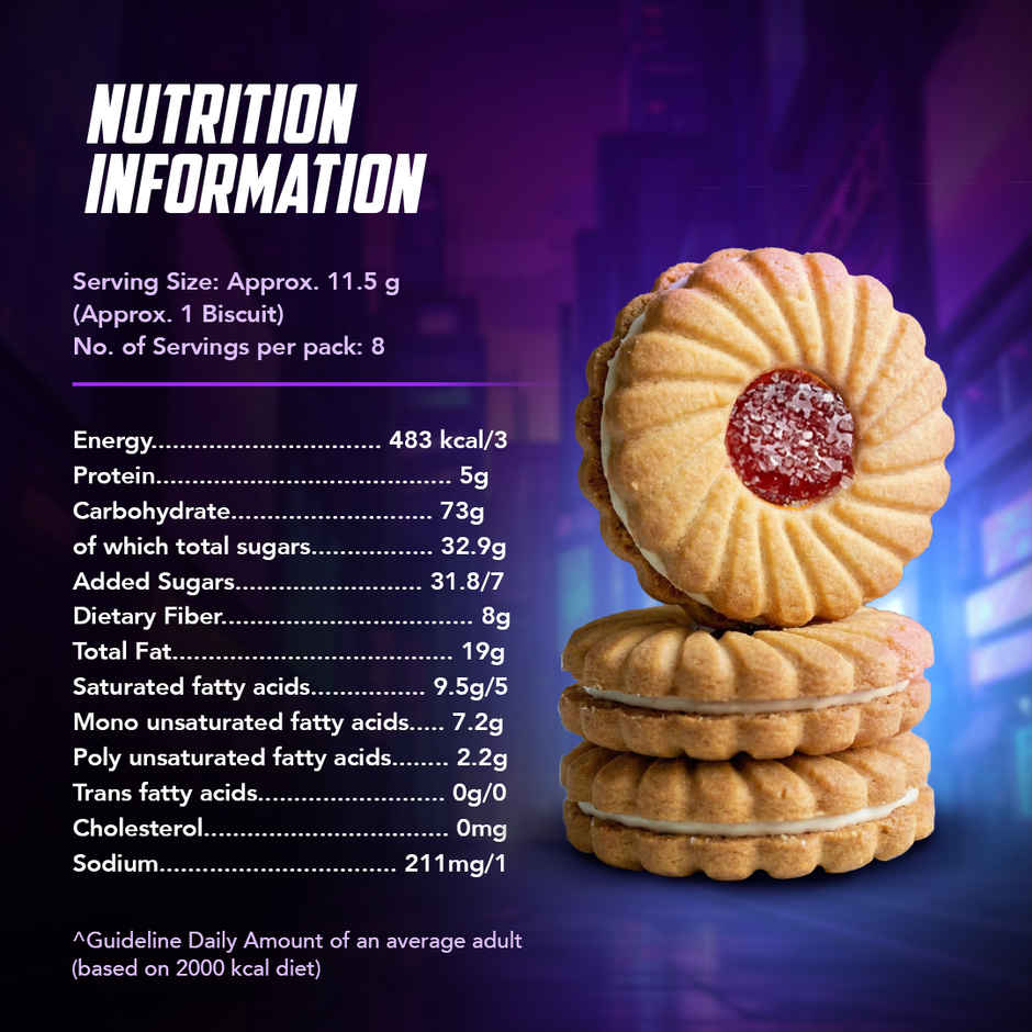 Britannia Treat Jimjam Naughty Jam Cream Biscuits | Combo