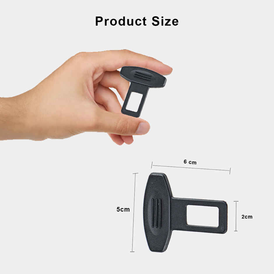 Potauto Car Seat Belt Buckle | Anti-Sound Replacement Button | Universal & Easy Installation