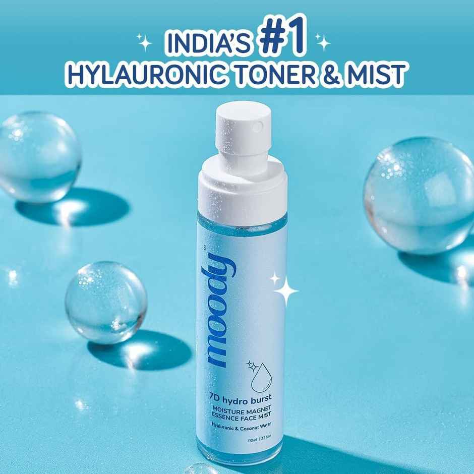 Moody 7D Hydro Burst Moisture Magnet Essence Face Mist, Hyaluronic & Coconut Water (110 Ml)