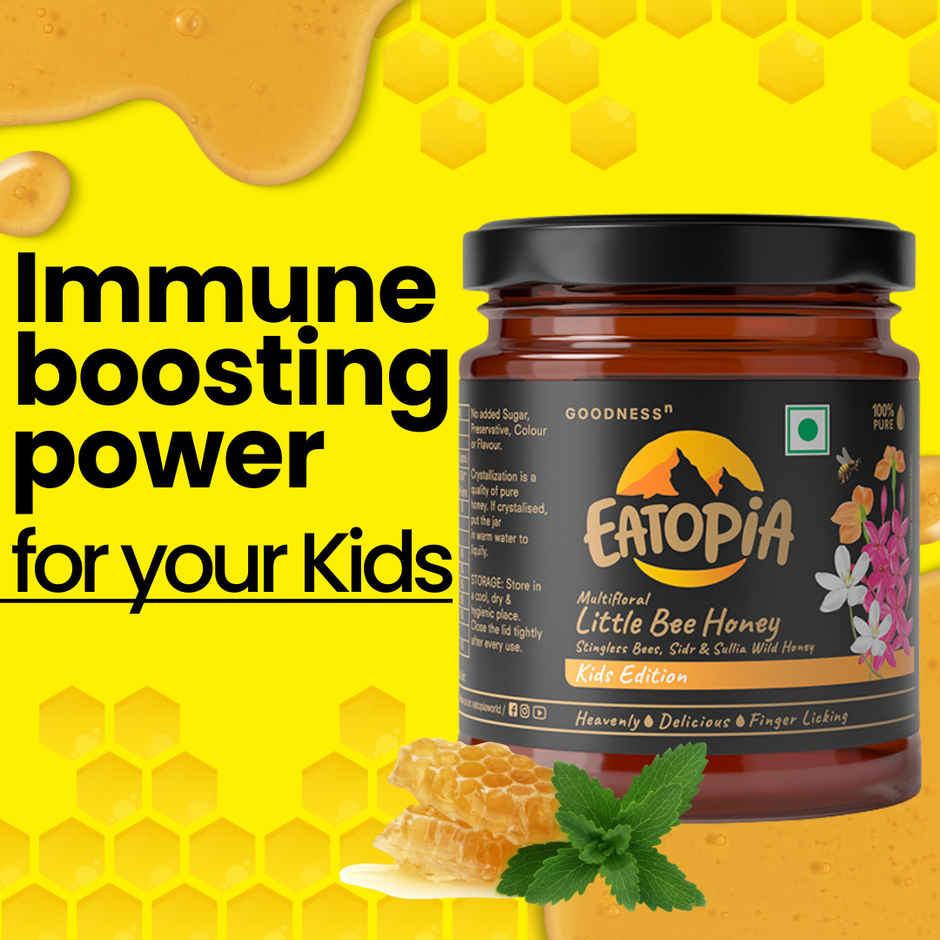 Eatopia Kids Honey - Little Bee | Ayurvedic Immunity Booster | Natural Pure | No Added Sugar